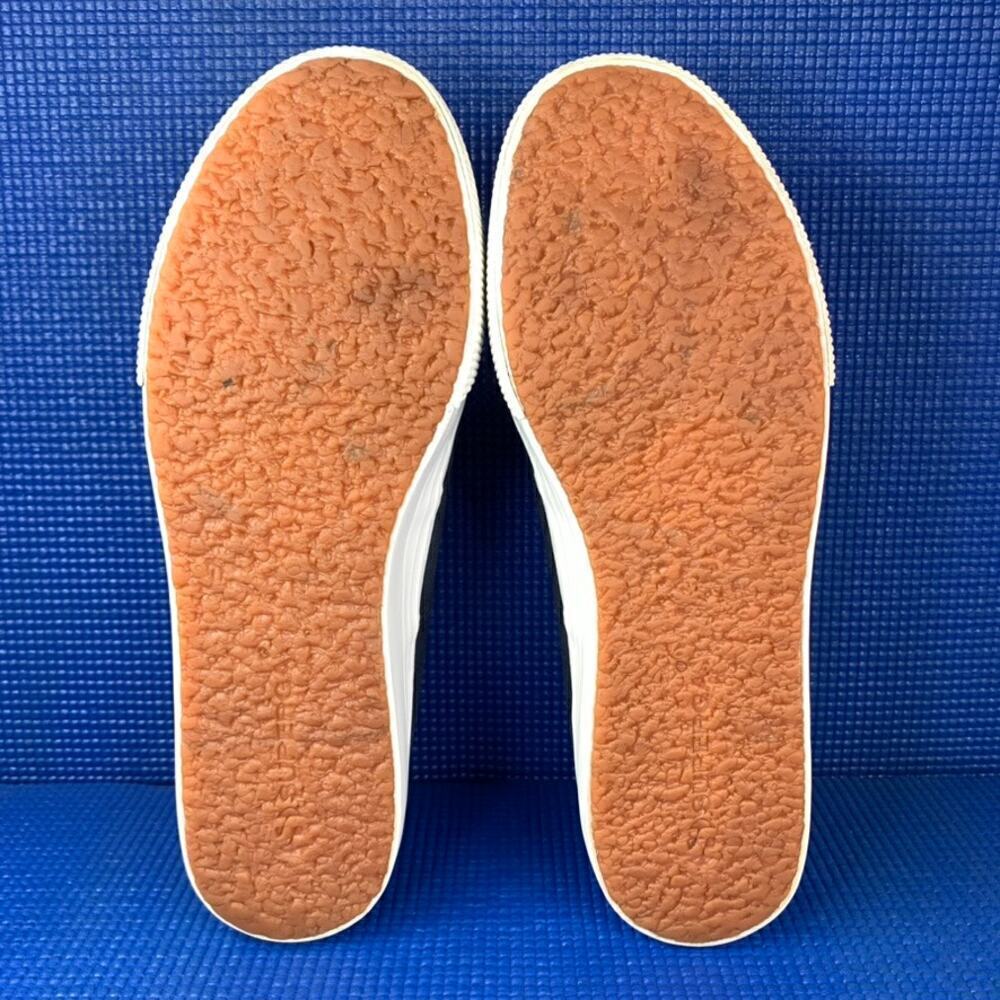 🔴 SUPERGA 2790 PLATFORM Women`s Size 9.5 Navy Blue White Walking Shoes S0001L0 - Picture 7 of 9